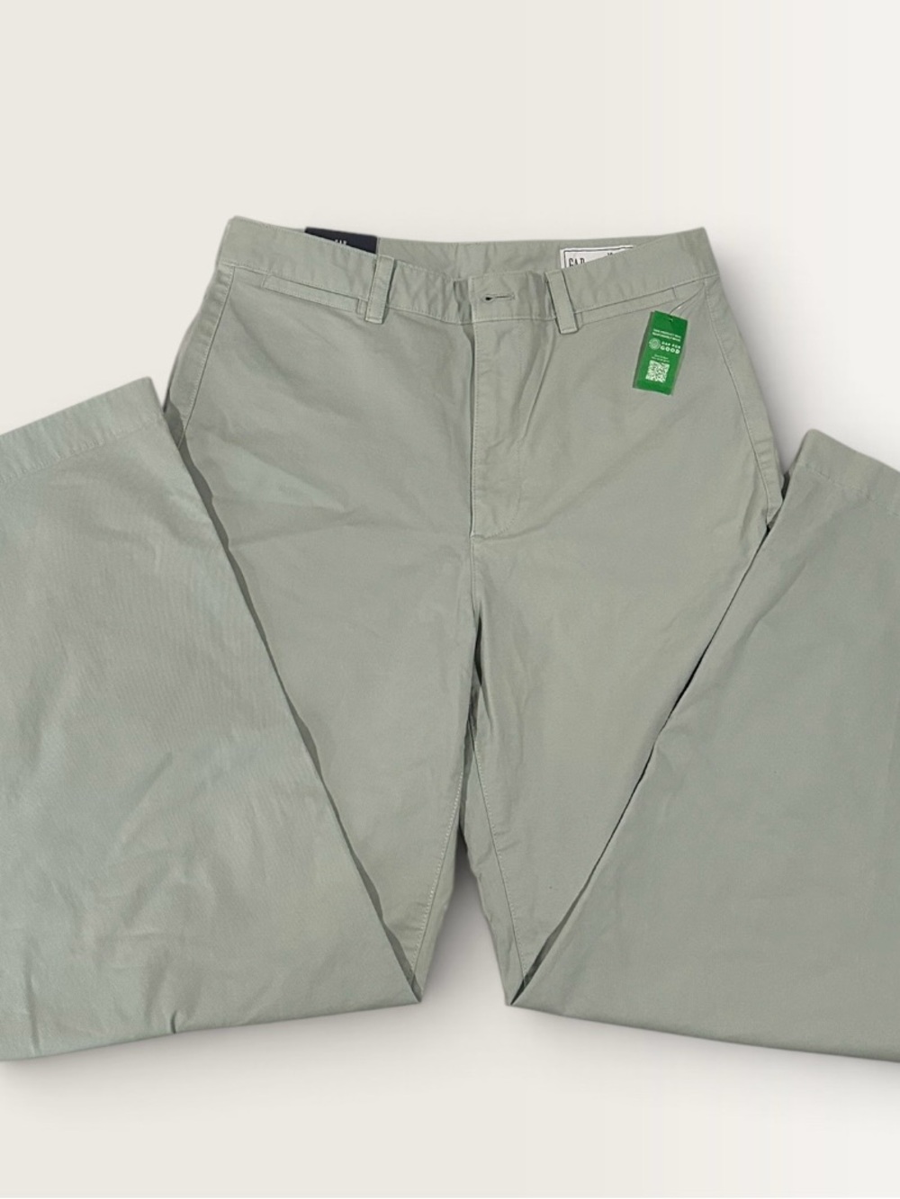 GAP NWT High Rise Stride Ankle Wide Leg Pants - Frothy Aqua Size 10